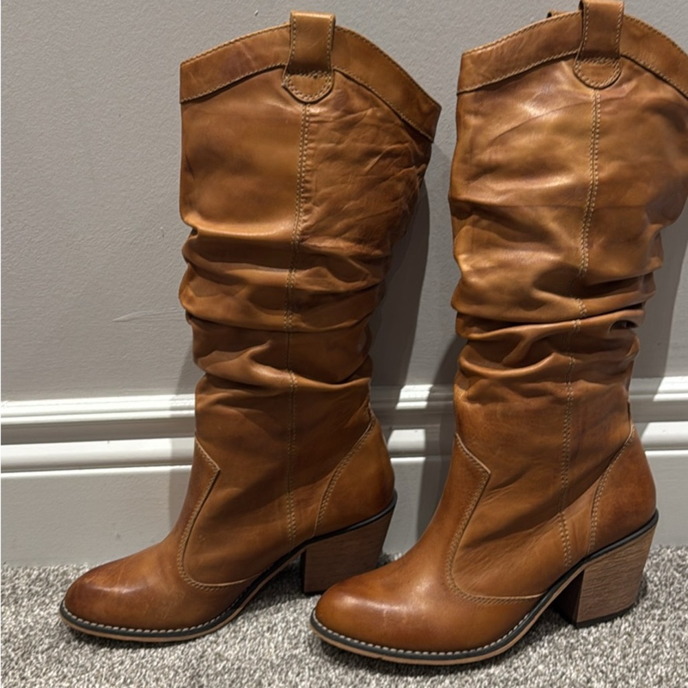 Roberto Viani Stylish Tan Heeled Boots